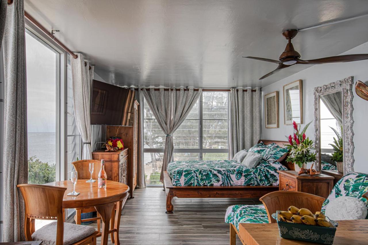 Breezy Beachfront Bali-Style Haven 180 Degree Oceanview Hau'ula Kültér fotó